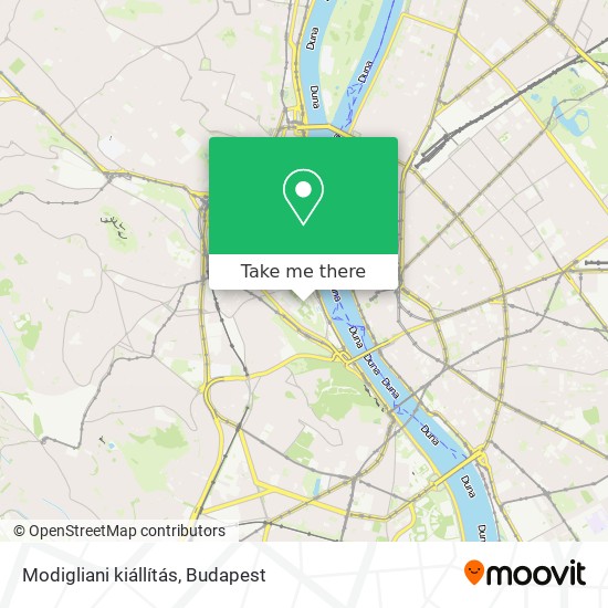 Modigliani kiállítás map