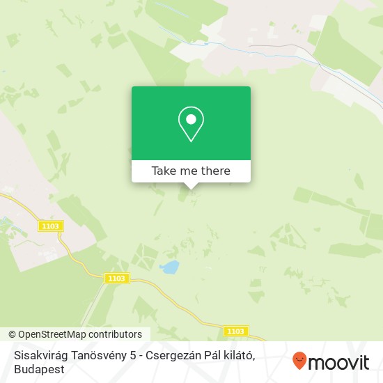 Sisakvirág Tanösvény 5 - Csergezán Pál kilátó map