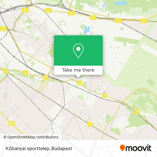 Kőbányai sporttelep map