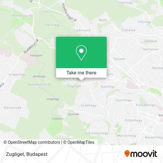 Zugliget map