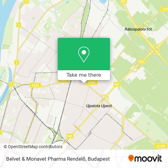 Belvet & Monavet Pharma Rendelő map