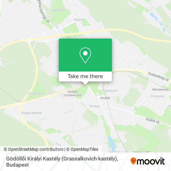 Gödöllői Királyi Kastély (Grassalkovich-kastély) map