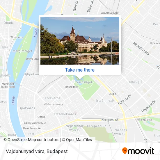 Vajdahunyad vára map