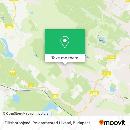 Pilisborosjenői Polgármesteri Hivatal map