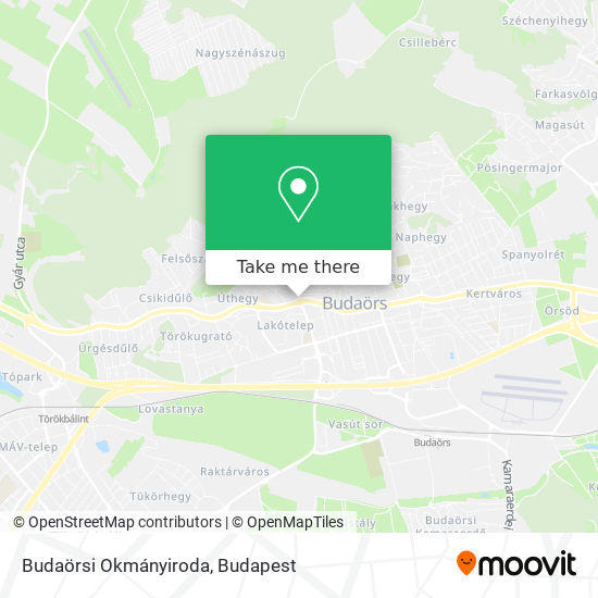 Budaörsi Okmányiroda map