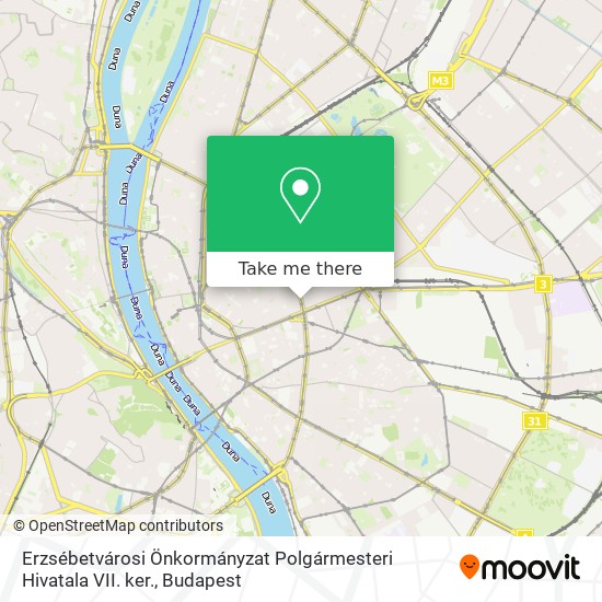 Erzsébetvárosi Önkormányzat Polgármesteri Hivatala VII. ker. map