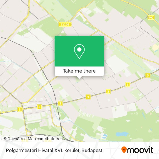 Polgármesteri Hivatal XVI. kerület map