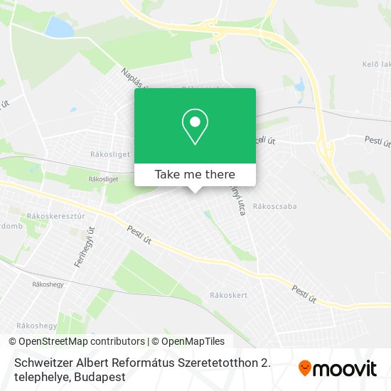 Schweitzer Albert Református Szeretetotthon 2. telephelye map