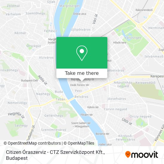 Citizen Óraszerviz - CTZ Szervizközpont Kft. map