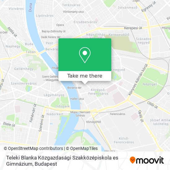 Teleki Blanka Közgazdasági Szakközépiskola es Gimnázium map