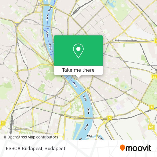 ESSCA Budapest map
