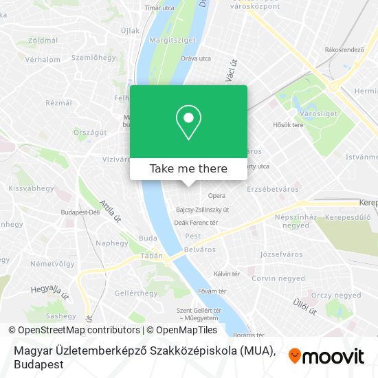 Magyar Üzletemberképző Szakközépiskola (MUA) map