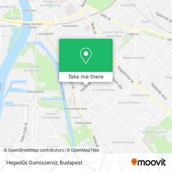 Hegedűs Gumiszervíz map