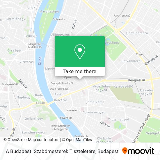 A Budapesti Szabómesterek Tiszteletére map