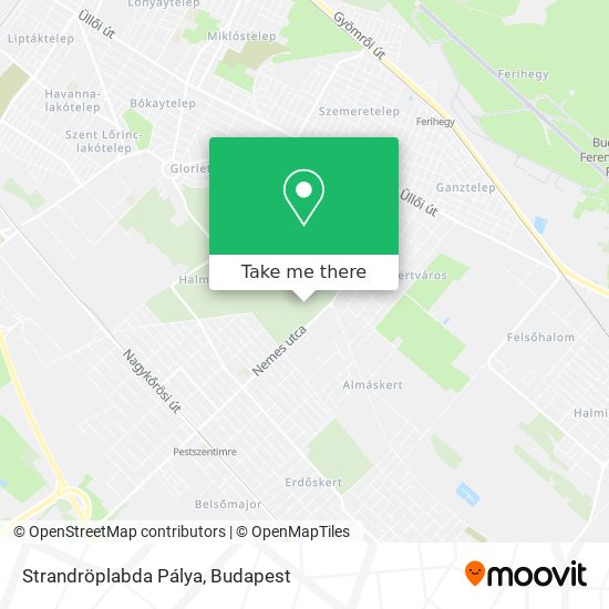 Strandröplabda Pálya map