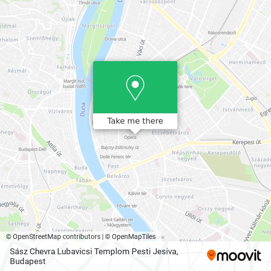 Sász Chevra Lubavicsi Templom Pesti Jesiva map