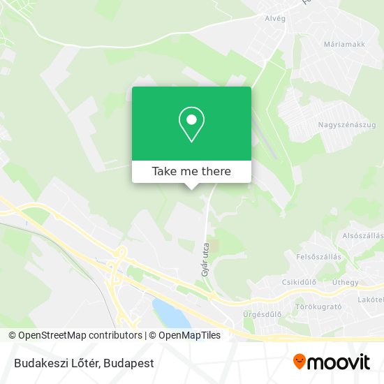 Budakeszi Lőtér map