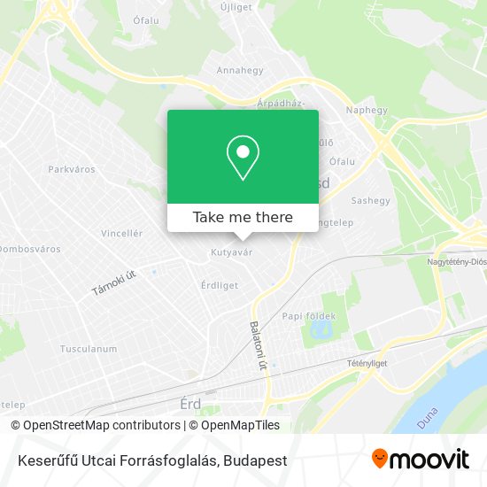 Keserűfű Utcai Forrásfoglalás map