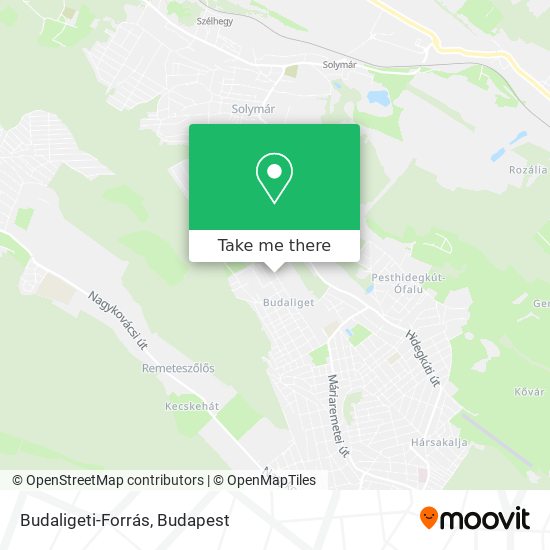 Budaligeti-Forrás map