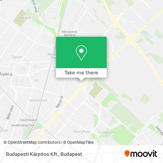 Budapesti Kárpitos Kft. map