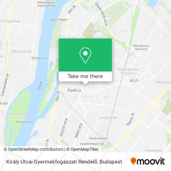 Király Utcai Gyermekfogászati Rendelő map