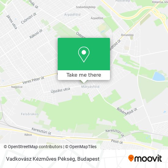 Vadkovász Kézműves Pékség map