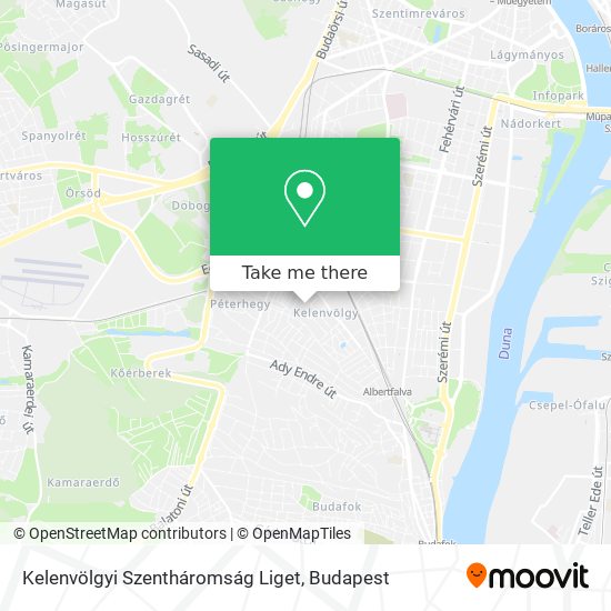 Kelenvölgyi Szentháromság Liget map