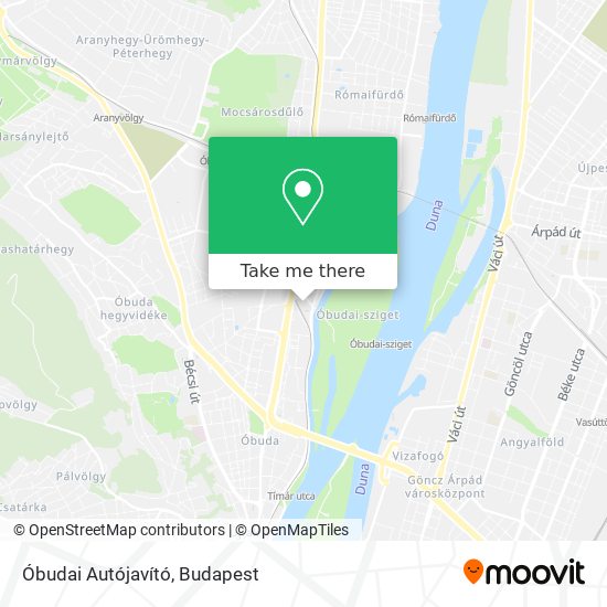 Óbudai Autójavító map