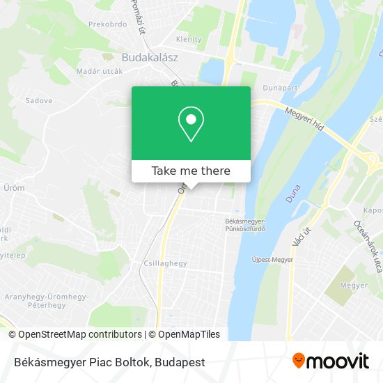 Békásmegyer Piac Boltok map