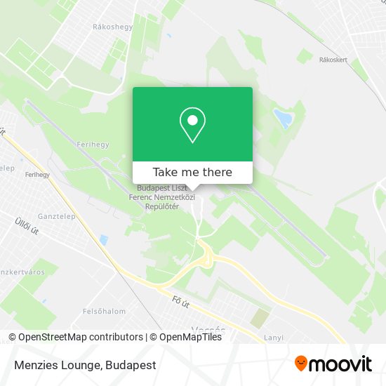 Menzies Lounge map