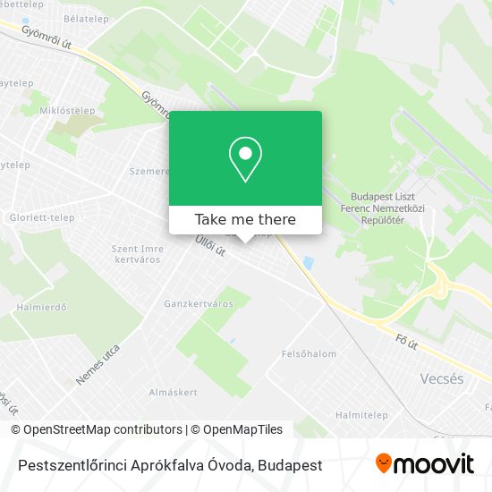 Pestszentlőrinci Aprókfalva Óvoda map