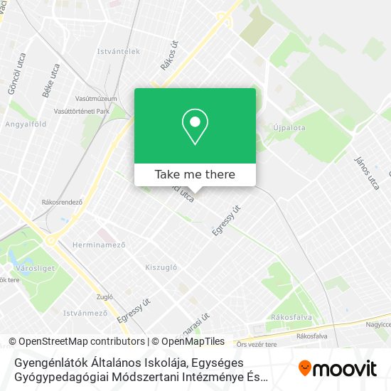 Gyengénlátók Általános Iskolája, Egységes Gyógypedagógiai Módszertani Intézménye És Kollégiuma map