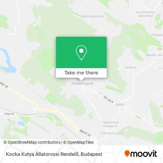 Kocka Kutya Állatorvosi Rendelő map