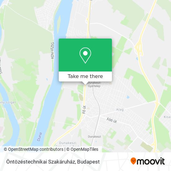 Öntözéstechnikai Szakáruház map