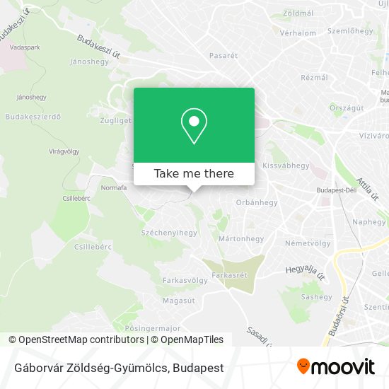 Gáborvár Zöldség-Gyümölcs map