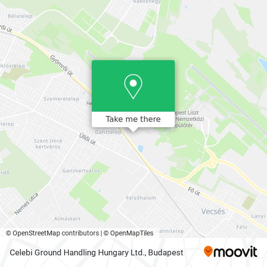 Celebi Ground Handling Hungary Ltd. map