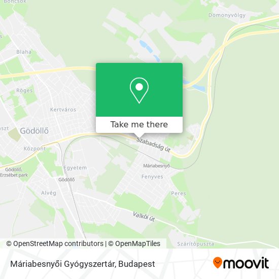 Máriabesnyői Gyógyszertár map