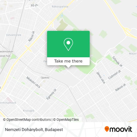 Nemzeti Dohánybolt map
