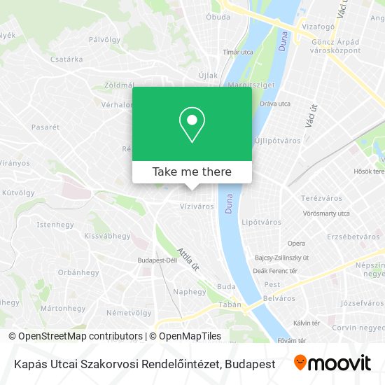 Kapás Utcai Szakorvosi Rendelőintézet map