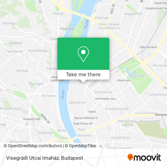 Visegrádi Utcai Imaház map