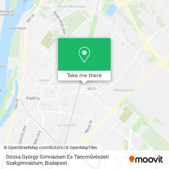 Dózsa György Gimnázium És Táncművészeti Szakgimnázium map