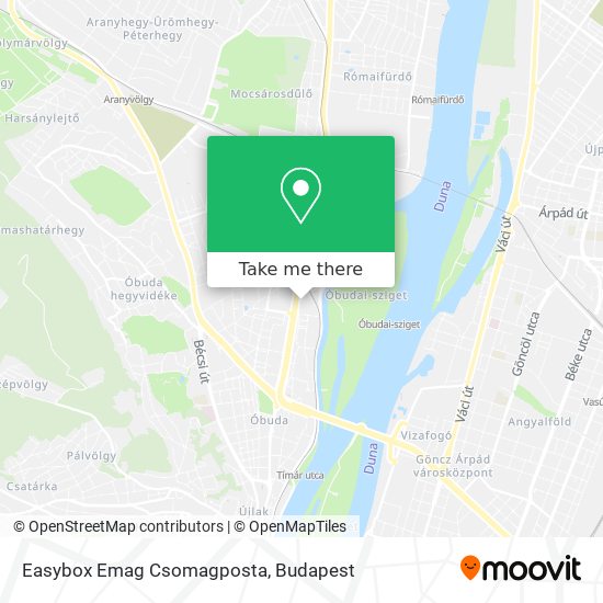Easybox Emag Csomagposta map