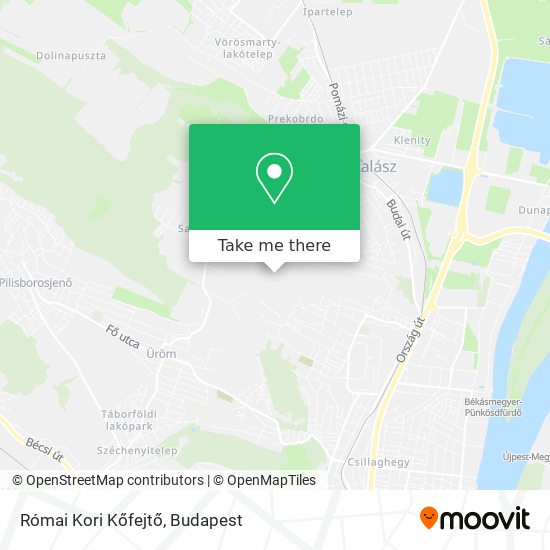 Római Kori Kőfejtő map