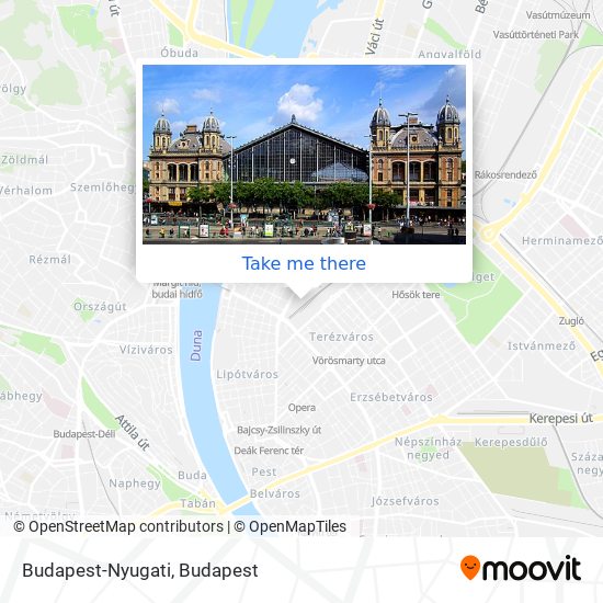 Budapest-Nyugati map