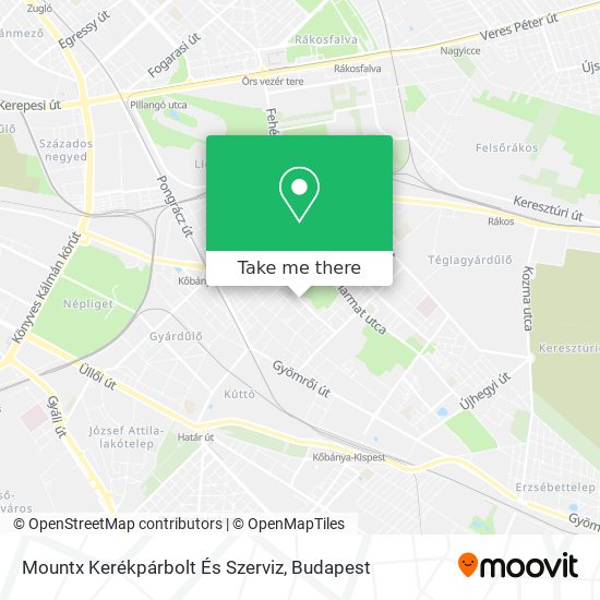 Mountx Kerékpárbolt És Szerviz map