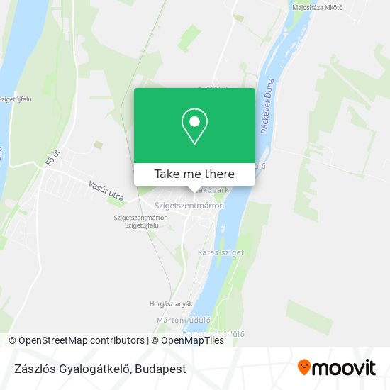 Zászlós Gyalogátkelő map