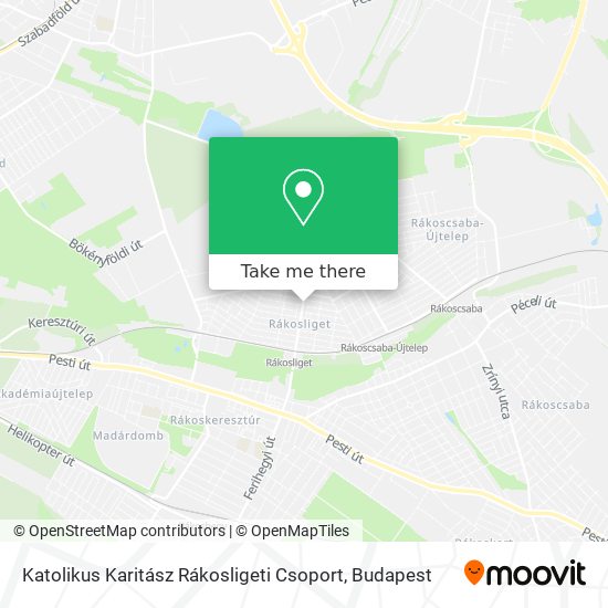 Katolikus Karitász Rákosligeti Csoport map