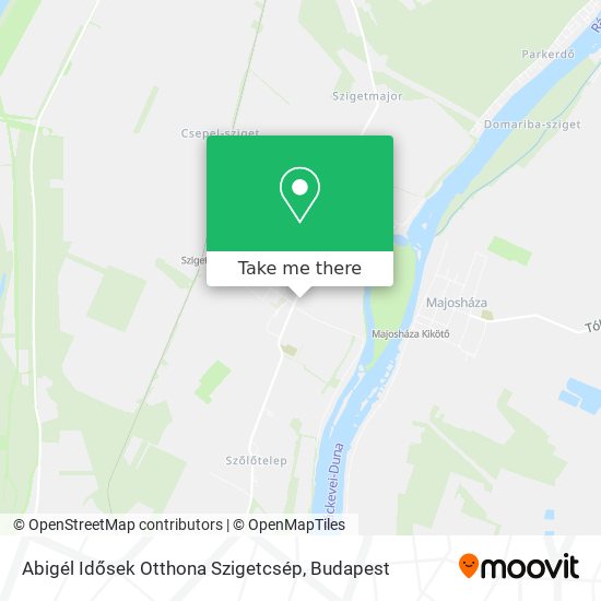 Abigél Idősek Otthona Szigetcsép map