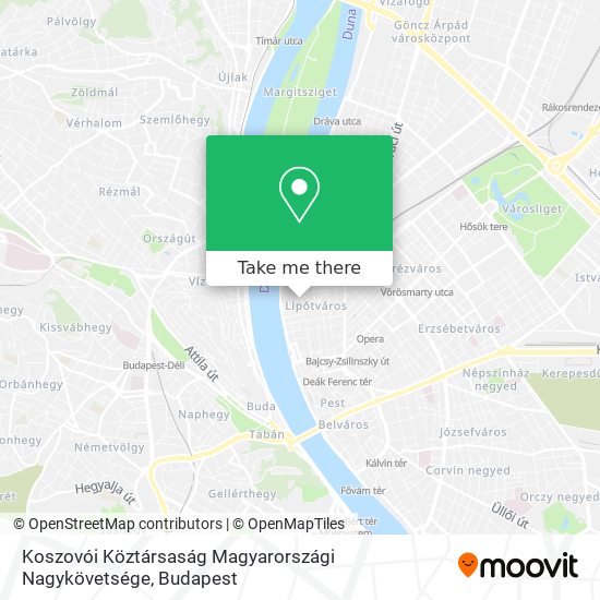 Koszovói Köztársaság Magyarországi Nagykövetsége map