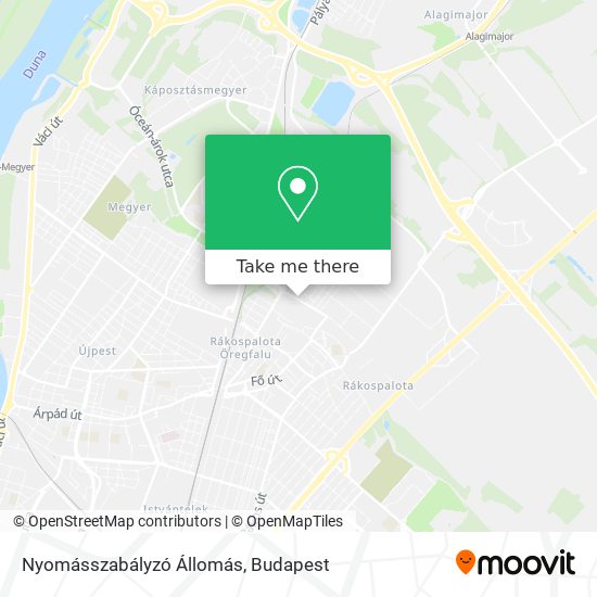 Nyomásszabályzó Állomás map